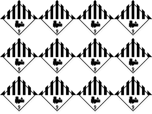 Laminierte Aufkleber: 25x25 mm, 12 Stück - Gefahrzettel - Gefahrgutklasse - Klasse 9A - verschiedene gefährliche Stoffe und Gegenstände - ADR/GHS/DGR/UN Sicherheitspiktogramm Laminierte Aufkleber: 25x25 mm, 12 Stück - Gefahrzettel - Gefahrgutklasse - Klasse 9A - verschiedene gefährliche Stoffe und Gegenstände - ADR/GHS/DGR/UN Sicherheitspiktogramm von Havati