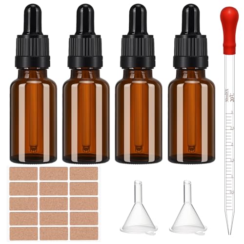 Haveneit 4 Stück Pipettenflasche, Glasflasche Pipette, 10 ml Braunglasflasche,Apothekerflaschen mit Tropfenpipette,für ätherische Öle, Parfümöle, Flüssigfarbstoffen Aromatherapie Mischungen Haveneit 4 Stück Pipettenflasche, Glasflasche Pipette, 10 ml Braunglasflasche,Apothekerflaschen mit Tropfenpipette,für ätherische Öle, Parfümöle, Flüssigfarbstoffen Aromatherapie Mischungen von Haveneit