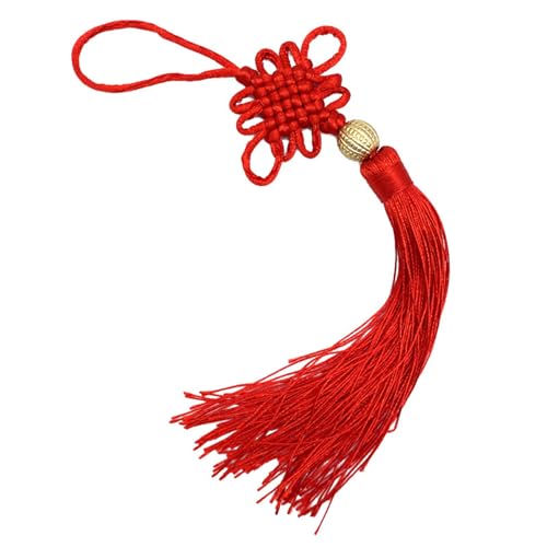 Haveratio handgewebter chinesischer Knoten-Quasten-Anhänger, handgefertigt, Glücksbringer, Hängedekoration für Schlüsselanhänger, Geldbörse, Kleidung, Kleidungsstücke Haveratio handgewebter chinesischer Knoten-Quasten-Anhänger, handgefertigt, Glücksbringer, Hängedekoration für Schlüsselanhänger, Geldbörse, Kleidung, Kleidungsstücke von Haveratio