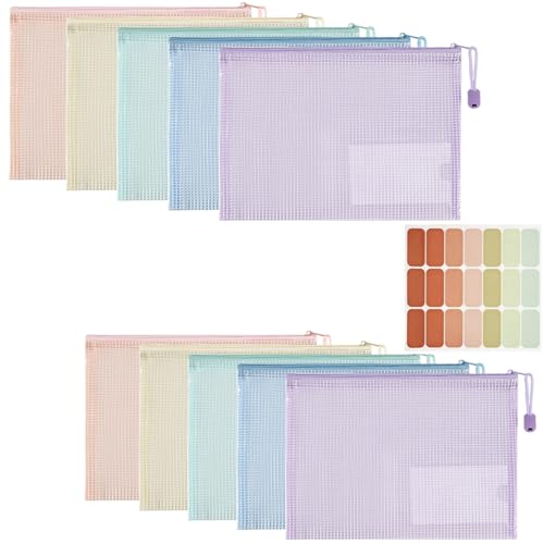 Havnidy 10 Stück Dokumententasche mit Reißverschluss,A4 Wasserdichte Document Case, Reißverschlusstasche,Zip File Bag, Zipper Pockets für Datei,Papier, Quittungen, Kosmetika, 5 Farben Havnidy 10 Stück Dokumententasche mit Reißverschluss,A4 Wasserdichte Document Case, Reißverschlusstasche,Zip File Bag, Zipper Pockets für Datei,Papier, Quittungen, Kosmetika, 5 Farben von Havnidy