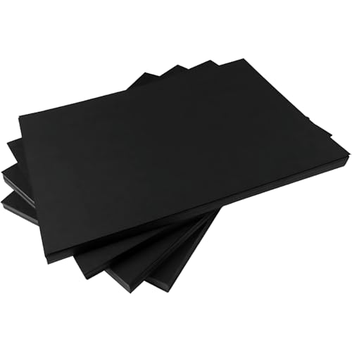 Hawksbill Papier, 220 g/m², schwarze Mehrzweck-Karte, 25 Stück dicke, hochwertige, glatte und knackige schwarze A3-Karte, dicke Karte für Schreibwaren, Heim- oder Bürogebrauch und Kunst oder Handwerk von Hawksbill