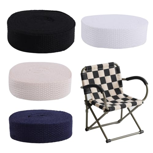 4PCS Nähen Twill Band 20mm Schwere, Nähband Baumwoll Gurtband Mit Fischgrätenstruktur, Twillband-Set, Ideal Für Diy, Taschen, Schürzen, Basteln, Geschenkverpackung, Handarbeit Und Nähen 4PCS Nähen Twill Band 20mm Schwere, Nähband Baumwoll Gurtband Mit Fischgrätenstruktur, Twillband-Set, Ideal Für Diy, Taschen, Schürzen, Basteln, Geschenkverpackung, Handarbeit Und Nähen von Hawpasy