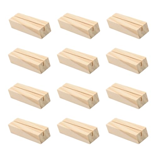 Hawpasy 12 Stück Kartenhalter Holz, Stabil Tischkartenhalter Kartenhalter Menükartenhalter Postkartenhalter, Fotohalter Tisch, Kartenständer Deko Hawpasy 12 Stück Kartenhalter Holz, Stabil Tischkartenhalter Kartenhalter Menükartenhalter Postkartenhalter, Fotohalter Tisch, Kartenständer Deko von Hawpasy