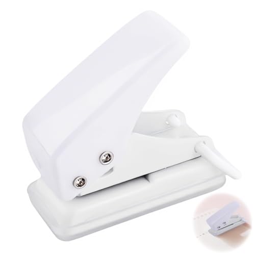 Tragbarer Mini Einzellocher Für Büro, Weiß, Schule Und Diy Projekte, Einzellocher, Locher Klein, Locher Für Ordner, Ein Loch Locher, Ideal Für Lesezeichen, Fotoalben Und Scrapbooking von Hawpasy