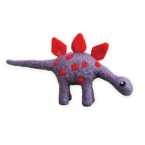 Hawthorn Handmade Nadelfilz-Sets – Woll-Schwingnadel-Filz-Sets | Beruhigendes Selbstlernen-Basteln für Erwachsene | Ideal für Anfänger (Stegosaurus) von Hawthorn Handmade