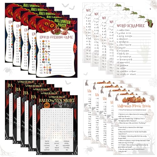 Halloween-Partykarten, 50 Stück, Halloween-Themen-Spiele, Urlaub, Partyzubehör, Spielkarten-Set Halloween-Partykarten, 50 Stück, Halloween-Themen-Spiele, Urlaub, Partyzubehör, Spielkarten-Set von Haxpacal