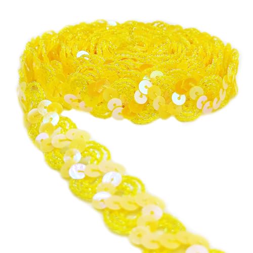 Hayaww 13m×15mm Zierband Glitzer Glänzendes Zierband Pailletten Bänder Trim Paillette Band Borten Pailletten Band Glitzer Borte Zierband Geflochten Für Diy NäHen Handwerk Kleidung Kleid Dekoration Hayaww 13m×15mm Zierband Glitzer Glänzendes Zierband Pailletten Bänder Trim Paillette Band Borten Pailletten Band Glitzer Borte Zierband Geflochten Für Diy NäHen Handwerk Kleidung Kleid Dekoration von Hayaww
