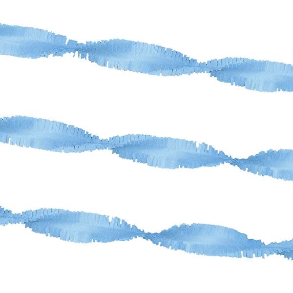 Drehgirlande in Hellblau, 6 m, Krepp für Girlanden-Partydeko von Haza Groep B.V.