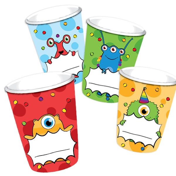 "Monster", Partybecher, 8 Stück, bunt, Pappe "Monster", Partybecher, 8 Stück, bunt, Pappe von Haza Groep B.V.
