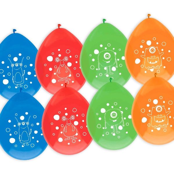 Monster-Luftballons, coole Ballons mit witzigen Monstern, 8 Stk., Latex Monster-Luftballons, coole Ballons mit witzigen Monstern, 8 Stk., Latex von Haza Groep B.V.