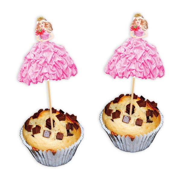 Prinzessin Dekopicker, super Idee für Fooddeko Mädchen Birthday, 8 Stück von Haza Groep B.V.