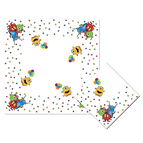 Haza 437860 Servetten Monster Party, 20st, 25 x 25 cm, Weiß Haza 437860 Servetten Monster Party, 20st, 25 x 25 cm, Weiß von Haza