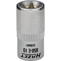 HAZET 1/4 Zoll Außen-TORX (TX) Steckschlüsseleinsatz Größe: E 10 Länge: 25,0 mm von Hazet