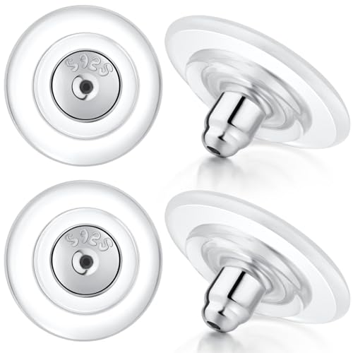 12 mm große Ohrring-Verschlüsse, 925er-Sterlingsilber, Ersatz-Ohrring-Verschlüsse, 18 Karat Gold, Ersatz für Ohrstecker, schwere Hänge-Ohrringe, hypoallergen, keine Reizung, sicher 12 mm große Ohrring-Verschlüsse, 925er-Sterlingsilber, Ersatz-Ohrring-Verschlüsse, 18 Karat Gold, Ersatz für Ohrstecker, schwere Hänge-Ohrringe, hypoallergen, keine Reizung, sicher von Hazifes