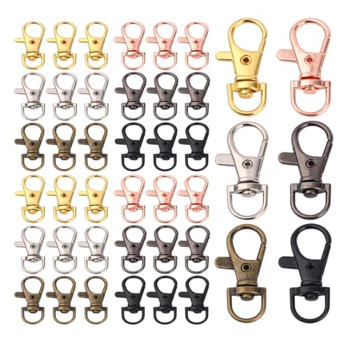 Hazrcvr Karabiner Schlüsselanhänger 60 Stück Drehbarer Lanyard Karabiner Haken Kleine Abnehmbare Drehverschlüsse 6 Farben Schlüsselring Haken Drehverschlüsse Schlüsselband Karabinerhaken Hazrcvr Karabiner Schlüsselanhänger 60 Stück Drehbarer Lanyard Karabiner Haken Kleine Abnehmbare Drehverschlüsse 6 Farben Schlüsselring Haken Drehverschlüsse Schlüsselband Karabinerhaken von Hazrcvr