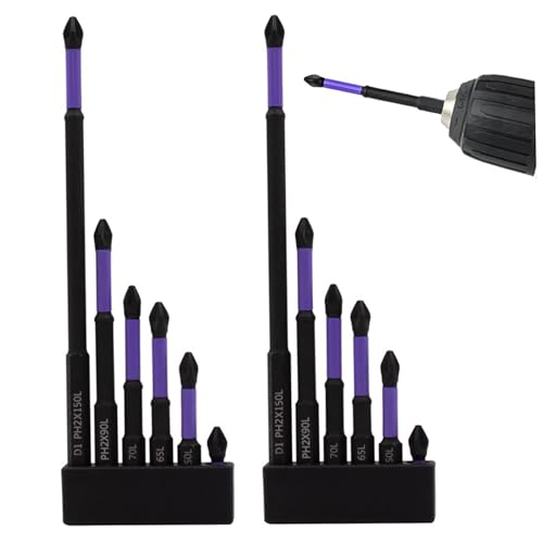 12 -pcs Magnetic Drill Bit Set Anti -Schlupf -Schraubendreherbits 25 mm, 50 mm, 65, 70, 90, 150 Stoßdichtmagnetbit für elektrische Bohrerreparaturwerkzeuge 12 -pcs Magnetic Drill Bit Set Anti -Schlupf -Schraubendreherbits 25 mm, 50 mm, 65, 70, 90, 150 Stoßdichtmagnetbit für elektrische Bohrerreparaturwerkzeuge von Hbbgdiy