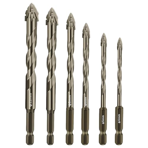 6pcs Wolfram -Stahlbohrbit Set 4+5+6+8+10+12 mm Hochfestigkeitskitzelbohrer -Bohrer für Betonfliesen Ziegelstein Stein und industrielle Verwendung 6pcs Wolfram -Stahlbohrbit Set 4+5+6+8+10+12 mm Hochfestigkeitskitzelbohrer -Bohrer für Betonfliesen Ziegelstein Stein und industrielle Verwendung von Hbbgdiy