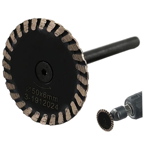 Diamantsägen Blätter 50 mm/2 -Zoll -Kleine Rotary Schneidscheibe mit Griff, Diamantblattwerkzeug für Winkelschleife, Gravieren, Schneidbeton, Granit, Sandstein Diamantsägen Blätter 50 mm/2 -Zoll -Kleine Rotary Schneidscheibe mit Griff, Diamantblattwerkzeug für Winkelschleife, Gravieren, Schneidbeton, Granit, Sandstein von Hbbgdiy