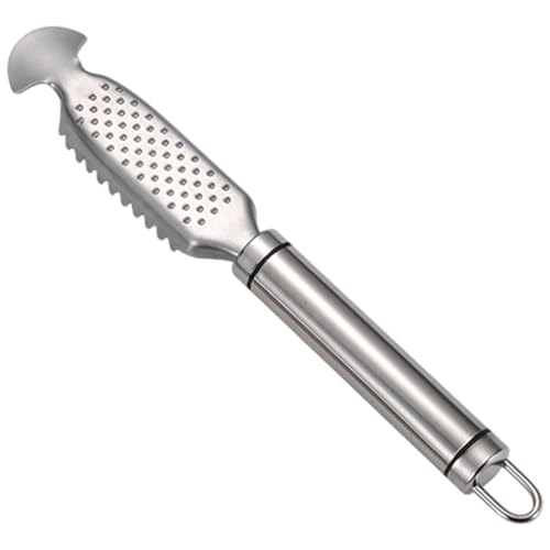 Fisch -Scaler -Entferner 9 -Zoll -Edelstahl -Descaling -Werkzeug mit Knoblauch -Ingwer -Mühle und Hängegriff für die Küche zu Hause Fisch -Scaler -Entferner 9 -Zoll -Edelstahl -Descaling -Werkzeug mit Knoblauch -Ingwer -Mühle und Hängegriff für die Küche zu Hause von Hbbgdiy