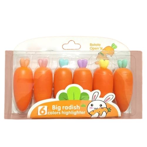 Hbbgdiy 6pcs Karottenmarkierungen 5 Zoll niedliche Cartoon -Karottenstifte, Mini Creative Kawaii Marker Set zum Zeichnen, Graffiti, Hervorhebung, DIY Art School Supplies Hbbgdiy 6pcs Karottenmarkierungen 5 Zoll niedliche Cartoon -Karottenstifte, Mini Creative Kawaii Marker Set zum Zeichnen, Graffiti, Hervorhebung, DIY Art School Supplies von Hbbgdiy