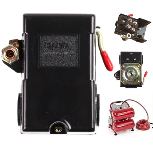 Hbbgdiy Hochleistungsluft -Kompressor -Druckschalter Steuerventil 95–125 psi, Ersatz für Industrie- und Heimkompressoren von Hbbgdiy