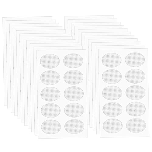 Hbbgdiy Ohrring -Aufkleber für schwere Ohrringe, 200pcs klare Stützpatches Aufkleber Ohrringe Verstärkung für Geteilte Ohrläppchen Sportloch -Beschützer von Hbbgdiy
