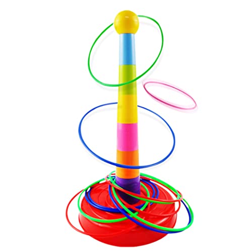 Hbbgdiy Plastikspielset mit bunten Reifenkegel -Karneval -Spielen Kid Wurfspielzeug für Partyaktivität Versorgung 10 Prozent. von Hbbgdiy