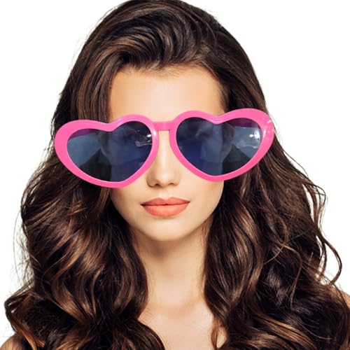 Hbbgdiy Riese Sonnenbrille, 10, 2 x 3, 5 Zoll herzförmige lustige Brille Plastik -Jumbo -Sonnenbrille lustige Brille, herzförmig, Jumbo, groß, Clown, Party -Requisiten Hbbgdiy Riese Sonnenbrille, 10, 2 x 3, 5 Zoll herzförmige lustige Brille Plastik -Jumbo -Sonnenbrille lustige Brille, herzförmig, Jumbo, groß, Clown, Party -Requisiten von Hbbgdiy