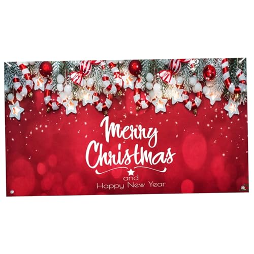 Hbbgdiy Weihnachtsgarage -Tür -Banner 7x16 ft Frohe Weihnachten Garagentor -Tür Cover mit Grommeten große Feiertags Hintergrund für Weihnachten Party und Winterdekorationen, rot Hbbgdiy Weihnachtsgarage -Tür -Banner 7x16 ft Frohe Weihnachten Garagentor -Tür Cover mit Grommeten große Feiertags Hintergrund für Weihnachten Party und Winterdekorationen, rot von Hbbgdiy