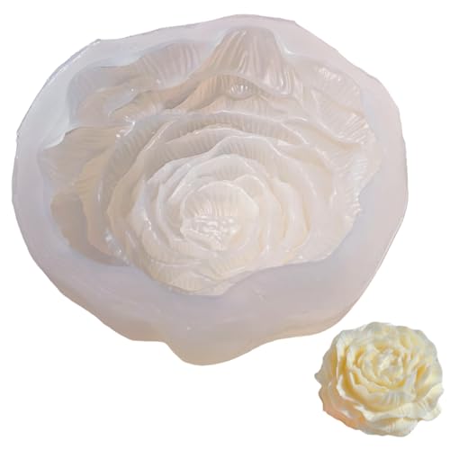 Kerzenformen 6, 7 Zoll großer Größe 3D Pfingstrose Form DIY Dekorative Silikonformen für Kerzen Aromatherapie Seife Epoxidharz Kerzenformen 6, 7 Zoll großer Größe 3D Pfingstrose Form DIY Dekorative Silikonformen für Kerzen Aromatherapie Seife Epoxidharz von Hbbgdiy