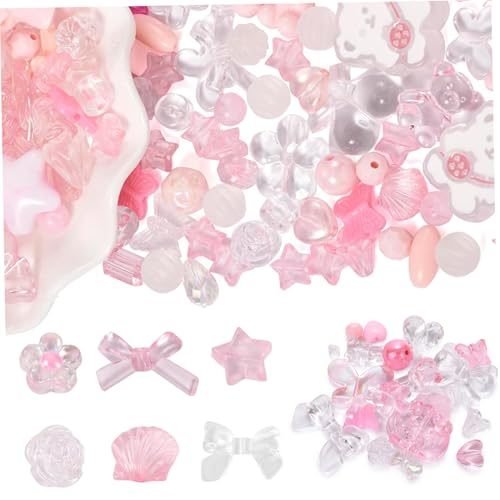Süße Perlen, 5 Pack 100g farbenfrohe Perlen Bogen Schmetterlingsblumen Acryl -verschiedene Perle für Armbänder Halskette Schmuck und DIY -Basteldekoration Süße Perlen, 5 Pack 100g farbenfrohe Perlen Bogen Schmetterlingsblumen Acryl -verschiedene Perle für Armbänder Halskette Schmuck und DIY -Basteldekoration von Hbbgdiy