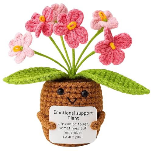 Gehäkelte Blumen, Vergissmeinnicht Geschenk, 6 Gehäkelte Blüten In Rosa, Charmante Kleine Holzfigur, Emotional Support Plant, Geschenk Für Kollegen, Prüfung, Abschluss, Gute Besserung, Freunde Gehäkelte Blumen, Vergissmeinnicht Geschenk, 6 Gehäkelte Blüten In Rosa, Charmante Kleine Holzfigur, Emotional Support Plant, Geschenk Für Kollegen, Prüfung, Abschluss, Gute Besserung, Freunde von HcvGcm