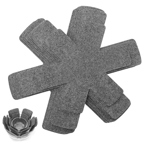 Pfannenschoner, 18 Stück Pfannenschutz Stapelschutz, Graue Filzmatten In 3 Größen, 28CM/24CM /17CM, Topfschoner Für Küchenutensilien, Pfannenschutz Filz, Ideal Für Camping Und Haushalt von HcvGcm