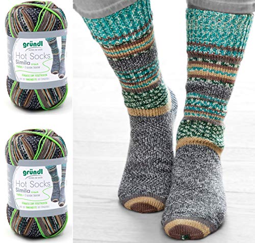 2x100 Gramm Gründl Simila Sockenwolle 300er Reihe 1 Knäuel = 2 Gleiche Socken + 2 Strasssteine zum aufnähen 302 2x100 Gramm Gründl Simila Sockenwolle 300er Reihe 1 Knäuel = 2 Gleiche Socken + 2 Strasssteine zum aufnähen 302 von YAMOOCO