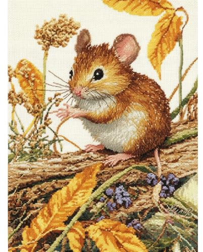 Hdfvlfdsa 11Ct Kreuzstich Set Vorgedruckt, Feldmaus 60x80cm Kreuzstich Stickpackungen Diy Stickerei Set Gestempelt Erwachsene Anfänger (Vorgedruckt) von Hdfvlfdsa