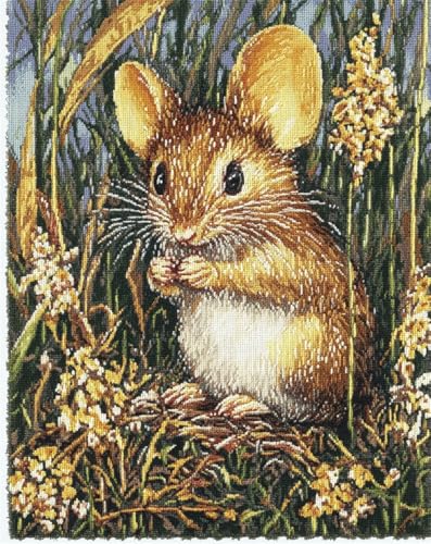Hdfvlfdsa 11Ct Kreuzstich Set Vorgedruckt, Feldmaus 60x80cm Kreuzstich Stickpackungen Kreuzstich Stickpackungen Diy Stickerei Set Gestempelt Erwachsene Anfänger von Hdfvlfdsa