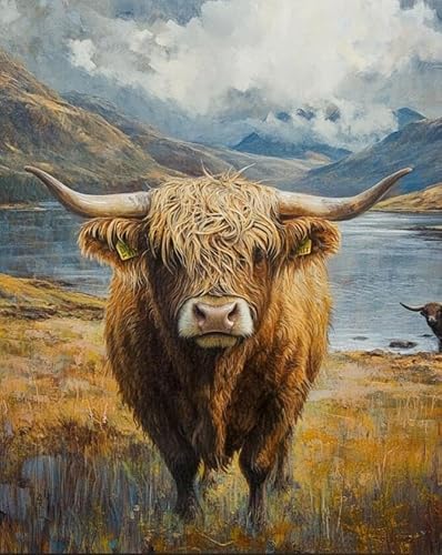 Hdfvlfdsa Kreuzstich-Set, 11 Karat, Gestempelt Hochlandrinder 60X80Cm Einfache Muster, Stickerei, Kreuzstich-Zubehör Hdfvlfdsa Kreuzstich-Set, 11 Karat, Gestempelt Hochlandrinder 60X80Cm Einfache Muster, Stickerei, Kreuzstich-Zubehör von Hdfvlfdsa