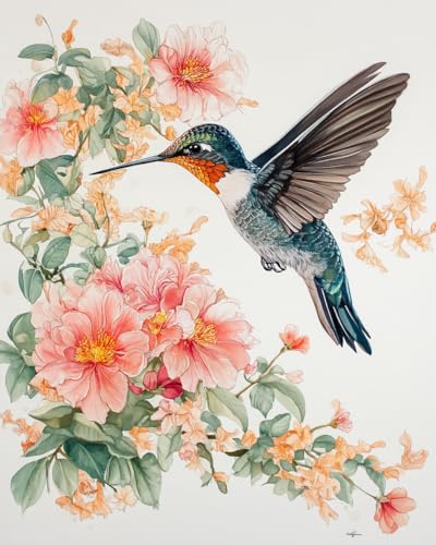 Hdfvlfdsa Kreuzstich-Set, Kolibri Und Blumekolibri Und Blume40X50Cm Hdfvlfdsa Kreuzstich-Set, Kolibri Und Blumekolibri Und Blume40X50Cm von Hdfvlfdsa