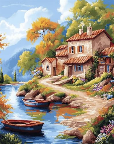 Hdfvlfdsa Stickpackung 11Ct Sticken Set Erwachsene Kreuzstich Flusslandschaft 40X50Cm Diy Stickbilder Vorgedruckt Kreuzstich Für Anfänger Home Decor Hdfvlfdsa Stickpackung 11Ct Sticken Set Erwachsene Kreuzstich Flusslandschaft 40X50Cm Diy Stickbilder Vorgedruckt Kreuzstich Für Anfänger Home Decor von Hdfvlfdsa