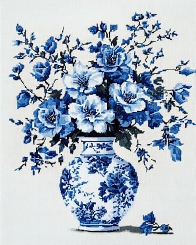 Kreuzstich Set Vorgedruckt, Blauer Blumenstrauß In Einer Vase 60X80Cm Stickvorlagen Stickbilder Vorgedruckt Kreuzstich Stickpackungen Stickpackung Cross Stitch Embroidery Kit Stickset Sticke Kreuzstich Set Vorgedruckt, Blauer Blumenstrauß In Einer Vase 60X80Cm Stickvorlagen Stickbilder Vorgedruckt Kreuzstich Stickpackungen Stickpackung Cross Stitch Embroidery Kit Stickset Sticke von Hdfvlfdsa