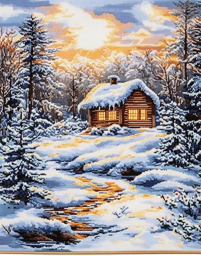 Kreuzstich Set Vorgedruckt, Schneelandschaft 40X50Cm Stickvorlagen Stickbilder Vorgedruckt Kreuzstich Stickpackungen Stickpackung Cross Stitch Embroidery Kit Stickset Sticken Set Für Erwachs Kreuzstich Set Vorgedruckt, Schneelandschaft 40X50Cm Stickvorlagen Stickbilder Vorgedruckt Kreuzstich Stickpackungen Stickpackung Cross Stitch Embroidery Kit Stickset Sticken Set Für Erwachs von Hdfvlfdsa