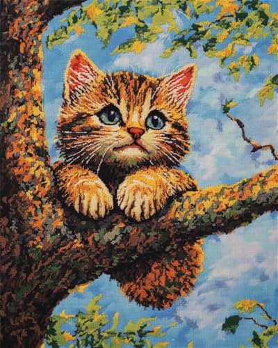 Kreuzstich Set Vorgedruckt Katze Auf Einem Ast 60X80Cm Stickvorlagen Stickbilder Vorgedruckt Kreuzstich Stickpackungen Stickpackung Cross Stitch Embroidery Kit Stickset Sticken Set Erwachsen Kreuzstich Set Vorgedruckt Katze Auf Einem Ast 60X80Cm Stickvorlagen Stickbilder Vorgedruckt Kreuzstich Stickpackungen Stickpackung Cross Stitch Embroidery Kit Stickset Sticken Set Erwachsen von Hdfvlfdsa