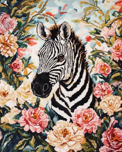 Kreuzstich Stickpackungen Vorgedruckt Set Erwachsene, Zebra Und Blumen 40X50Cm Stickvorlagen Stickbilder Vorgedruckt Kreuzstich Stickpackung Sticken Stickbild Set Für Erwachsene Anfänger Cro Kreuzstich Stickpackungen Vorgedruckt Set Erwachsene, Zebra Und Blumen 40X50Cm Stickvorlagen Stickbilder Vorgedruckt Kreuzstich Stickpackung Sticken Stickbild Set Für Erwachsene Anfänger Cro von Hdfvlfdsa