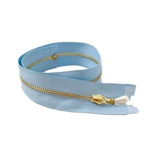 15/18/20/25/30 cm geschlossene Metallreißverschlüsse, Nr. 3, 5-teiliges Set, geeignet für Taschen, Perlenschieberreißverschlüsse, dekorative Reißverschlüsse für Kleidung und DIY-Nähzubehör.,25 cm von Hdhfjks