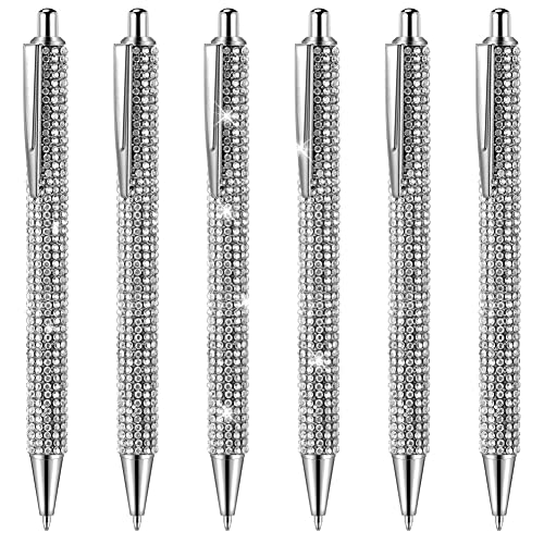 Hduacuge 6 Stück Niedliche Bling Stifte Weihnachten Strass Silber Metall Kugelschreiber Fantasie Glänzend Kristall Kugelschreiber C Hduacuge 6 Stück Niedliche Bling Stifte Weihnachten Strass Silber Metall Kugelschreiber Fantasie Glänzend Kristall Kugelschreiber C von Hduacuge
