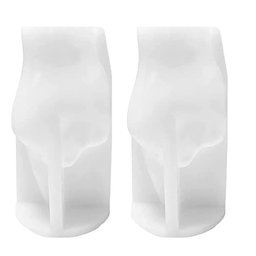 Hduacuge Set mit 2 Kerzenformen aus Silikon aus Mittelfingern, Gestenformen für die Herstellung von Harz, 3,8 von Hduacuge