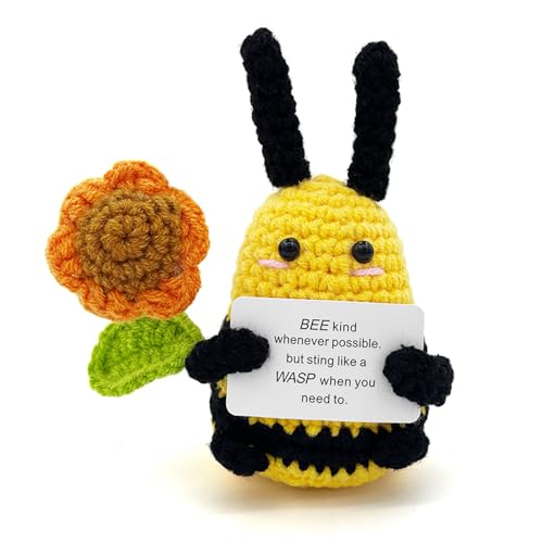 Pocket Hug Gehäkelte Biene Sonnenblumen - Positive Potato Kartoffel Serien Gestrickte Glücksbringer Gute Besserung Genesungsgeschenke Prüfung Zeugnis Geburtstagsgeschenk Freunden Kollegen Geschenke Pocket Hug Gehäkelte Biene Sonnenblumen - Positive Potato Kartoffel Serien Gestrickte Glücksbringer Gute Besserung Genesungsgeschenke Prüfung Zeugnis Geburtstagsgeschenk Freunden Kollegen Geschenke von HeDaKang