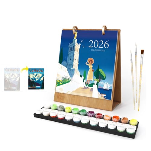 Malkalender Für 2026, Malen Nach Zahlen Kalender Wandkalender,Includes four designs featuring landscapes, flowers, butterflies, and plants.Wandkalender 2026 Zum Aufstellen, Mit Pinsels Und Acrylfarbe, Malkalender Für 2026, Malen Nach Zahlen Kalender Wandkalender,Includes four designs featuring landscapes, flowers, butterflies, and plants.Wandkalender 2026 Zum Aufstellen, Mit Pinsels Und Acrylfarbe, von HeFZiYMOZaDP