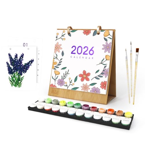 Malkalender Für 2026, Malen Nach Zahlen Kalender Wandkalender,Includes four designs featuring landscapes, flowers, butterflies, and plants.Wandkalender 2026 Zum Aufstellen, Mit Pinsels Und Acrylfarbe, Malkalender Für 2026, Malen Nach Zahlen Kalender Wandkalender,Includes four designs featuring landscapes, flowers, butterflies, and plants.Wandkalender 2026 Zum Aufstellen, Mit Pinsels Und Acrylfarbe, von HeFZiYMOZaDP