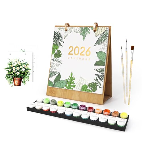 Malkalender Für 2026, Malen Nach Zahlen Kalender Wandkalender,Includes four designs featuring landscapes, flowers, butterflies, and plants.Wandkalender 2026 Zum Aufstellen, Mit Pinsels Und Acrylfarbe, Malkalender Für 2026, Malen Nach Zahlen Kalender Wandkalender,Includes four designs featuring landscapes, flowers, butterflies, and plants.Wandkalender 2026 Zum Aufstellen, Mit Pinsels Und Acrylfarbe, von HeFZiYMOZaDP